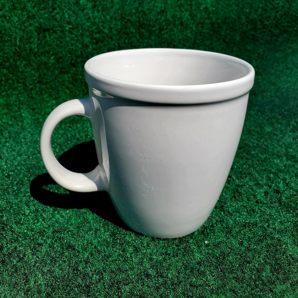 CUMMINS Coffee CUP MUG Diesel Power Engine - Heavy Stoneware 16oz VTG White Red - Picture 4 of 8
